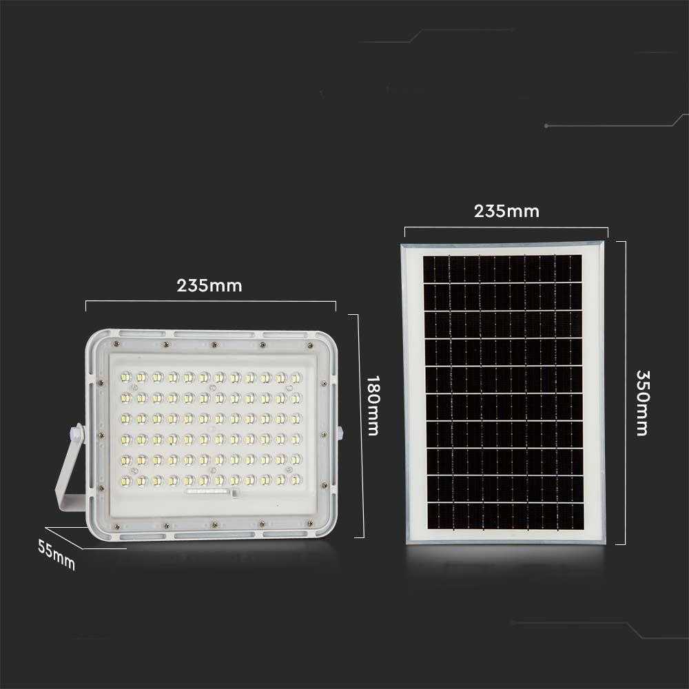 V-tac 15W LED prožektorius su saulės baterija, baltas, 4000K