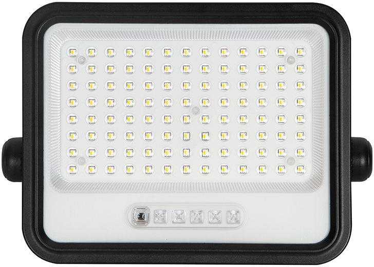 200W LED prožektorius su saulės baterija, juodas, 2000-8000K, dimeriuojamas