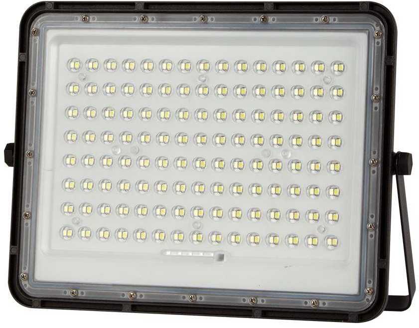 V-tac 20W LED prožektorius su saulės baterija, juodas, 6400K