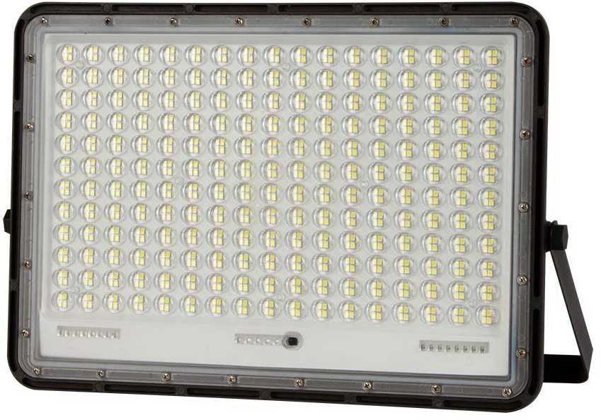 V-tac 30W LED prožektorius su saulės baterija, juodas, 6400K