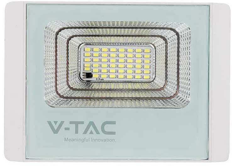 V-tac 35W LED prožektorius su saulės baterija, baltas, 6400K
