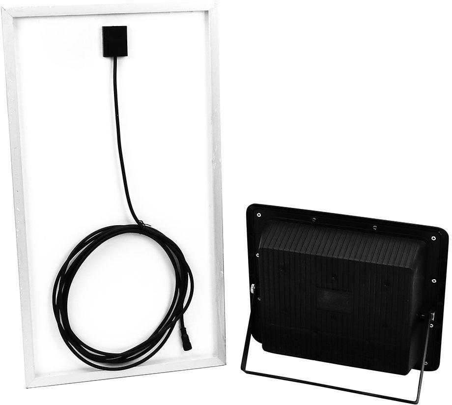 V-tac 40W LED prožektorius su saulės baterija, juodas, 6000K