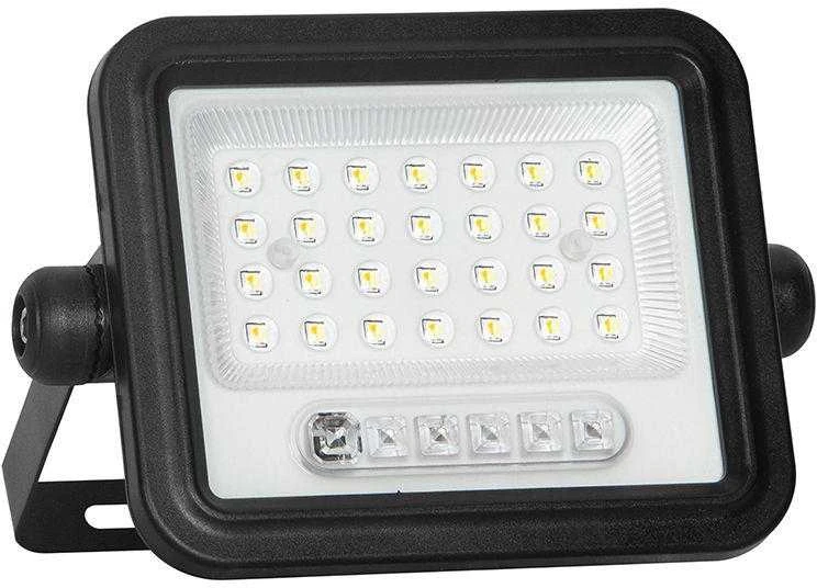 50W LED prožektorius su saulės baterija, juodas, 2000-8000K, dimeriuojamas