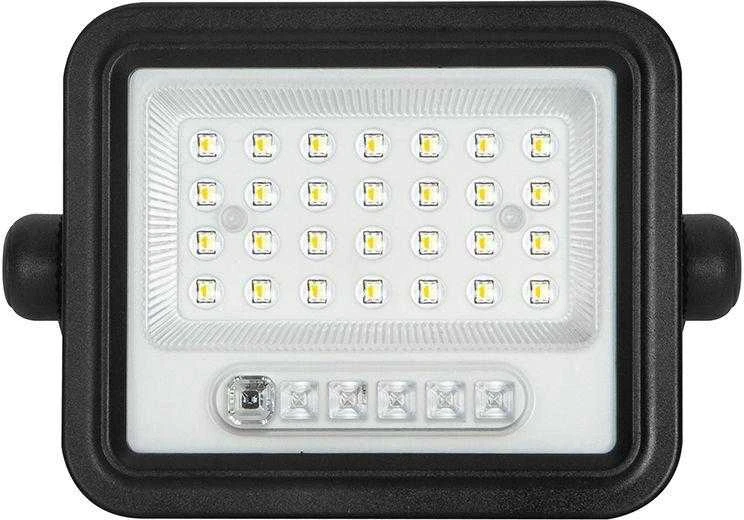50W LED prožektorius su saulės baterija, juodas, 2000-8000K, dimeriuojamas