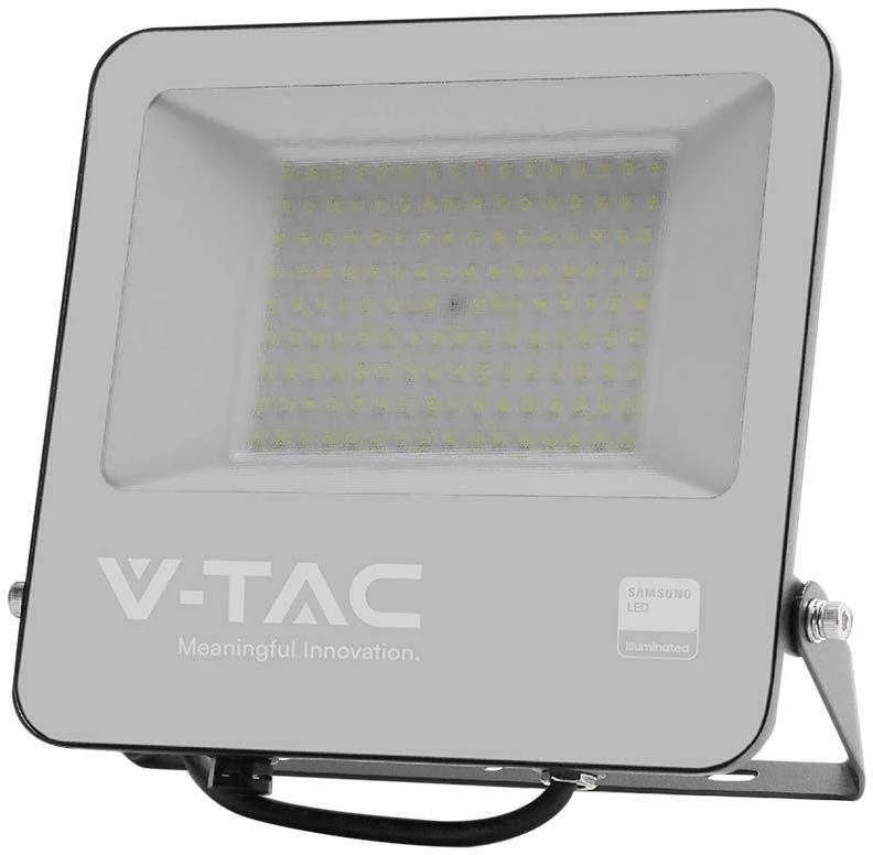 100W LED prožektorius, juodu korpusu, 6500K, SAMSUNG CHIP