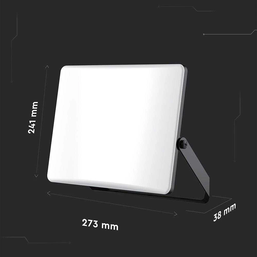 V-tac 100W LED prožektorius, juodu korpusu, 3000/4000/6500K