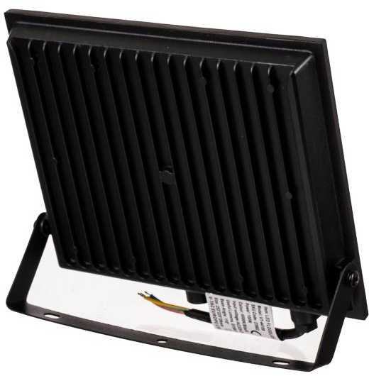 V-tac 100W LED prožektorius, juodas, 3000K