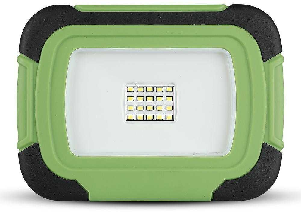 V-tac 10W LED prožektorius, įkraunamas, 4000K