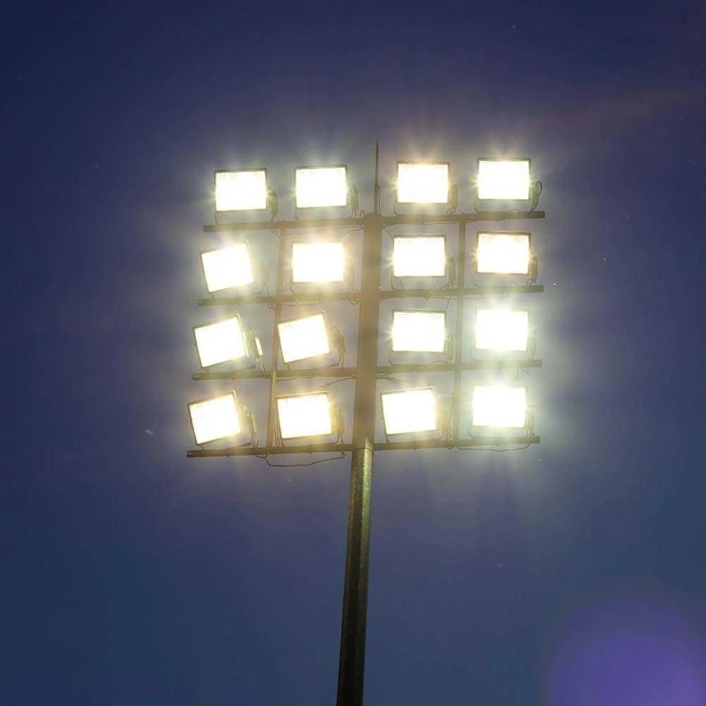 200W LED prožektorius, juodu korpusu, 6500K, SAMSUNG CHIP