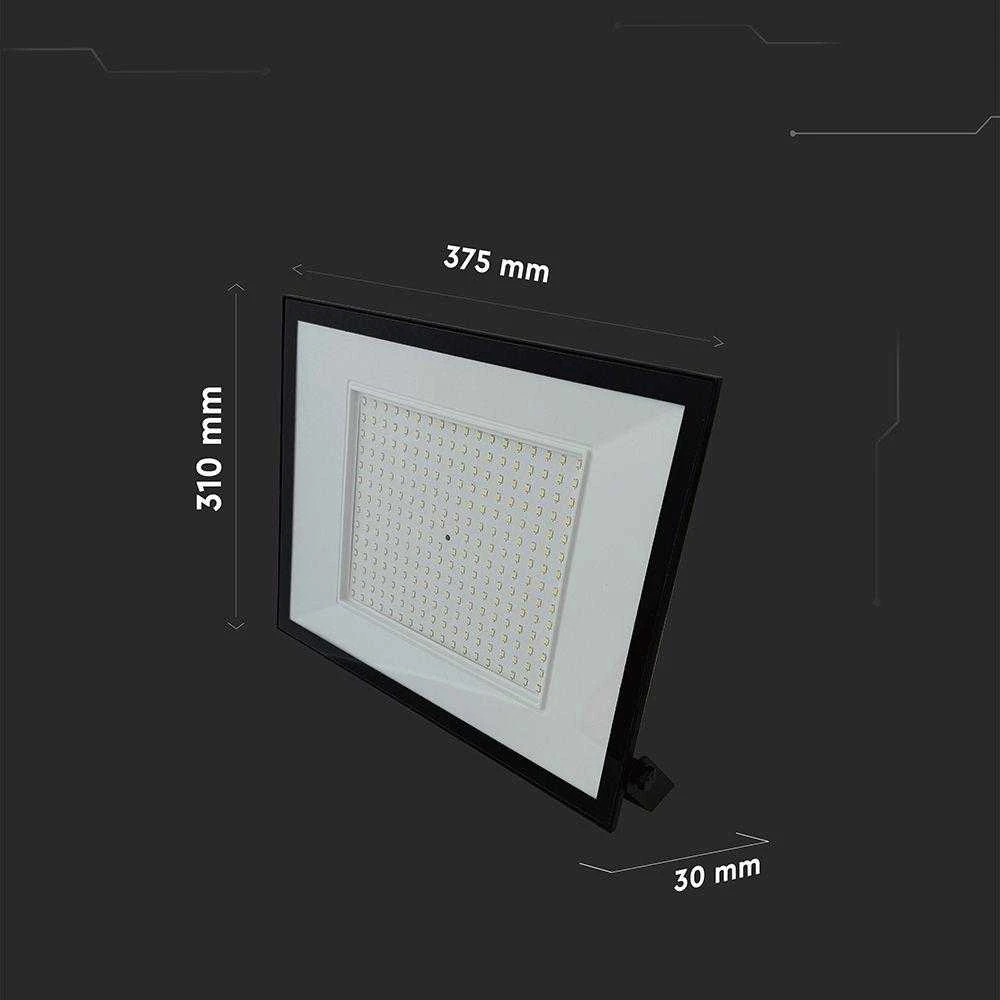 V-tac 200W LED prožektorius, juodas, 4000K