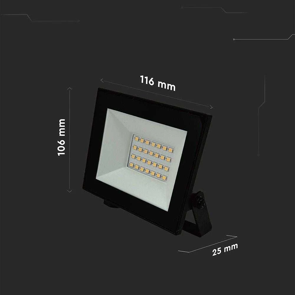 VTAC 20W LED prožektorius, juodas, 4000K