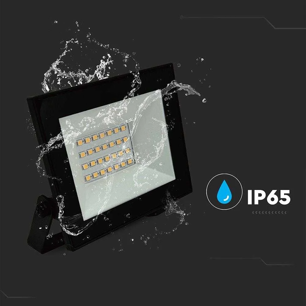 VTAC 20W LED prožektorius, juodas, 4000K