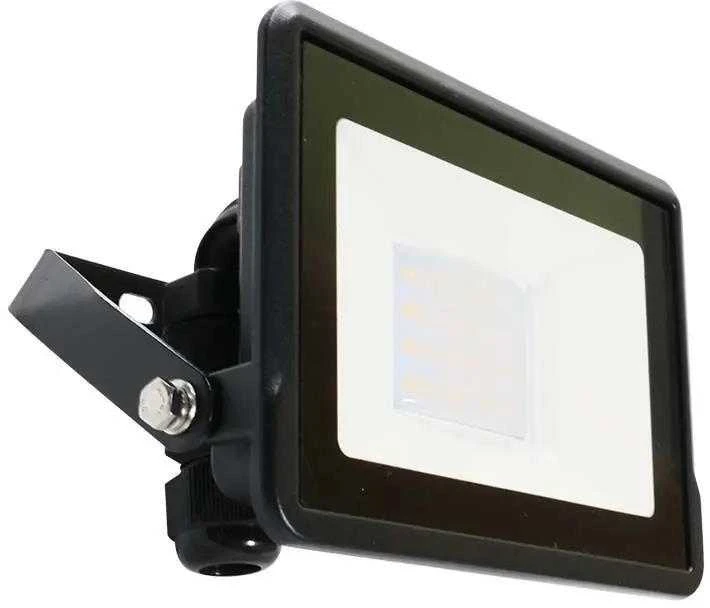 20W LED prožektorius V-TAC, juodu korpusu, 4000K