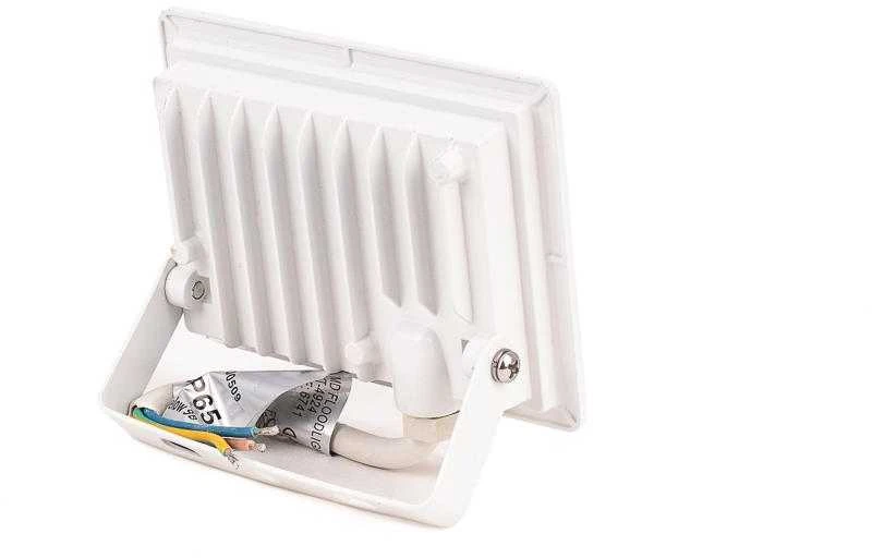 V-tac 20W LED prožektorius, baltu korpusu, 6400K, su maitinimo šaltiniu
