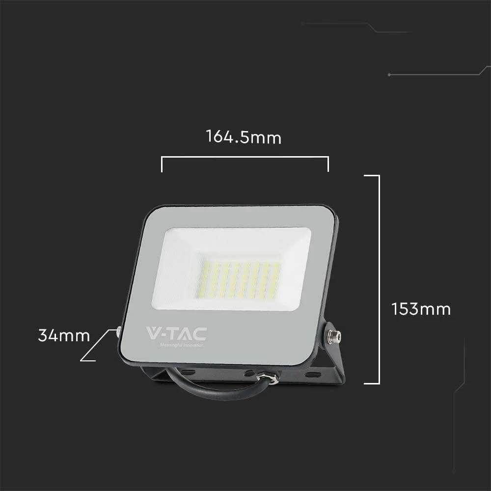 Samsung 30W LED prožektorius, juodas, 4000K, 160lm/W