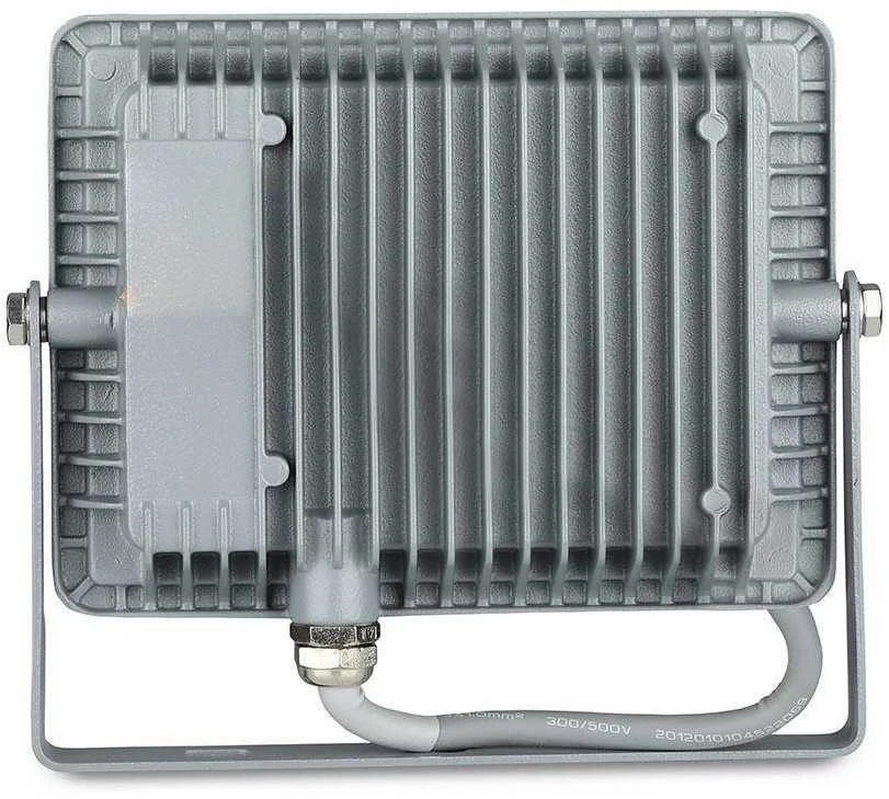 30W LED prožektorius V-TAC, 6400K (šaltai balta), pilku korpusu, SAMSUNG LED chip