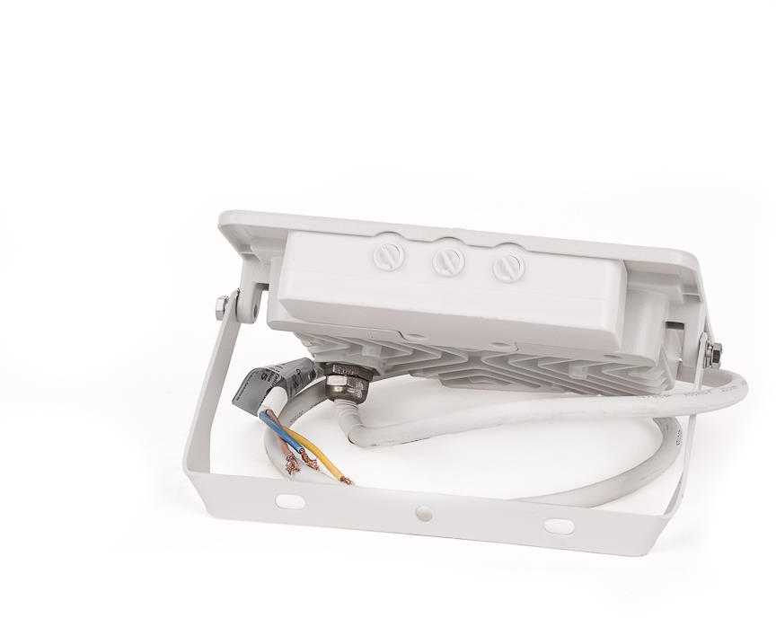 Samsung 30W LED prožektorius V-TAC, baltu korpusu, 4000K, su judesio davikliu