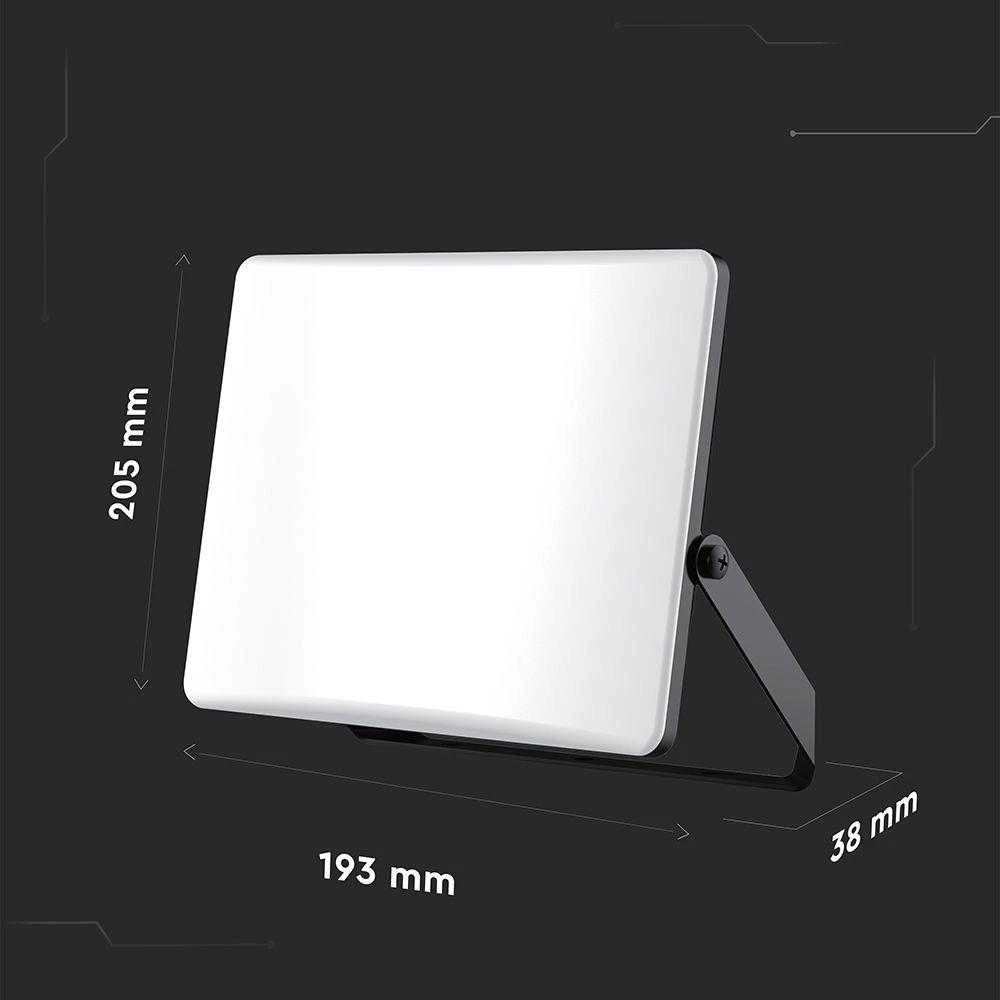 V-tac 50W LED prožektorius, juodu korpusu, 3000/4000/6500K