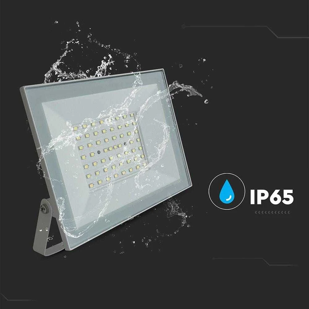 V-tac 50W LED prožektorius, baltas, 4000K