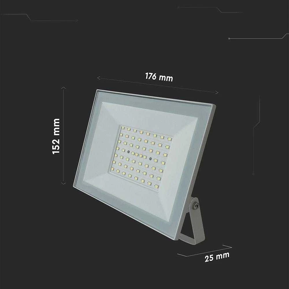 V-tac 50W LED prožektorius, baltas, 4000K