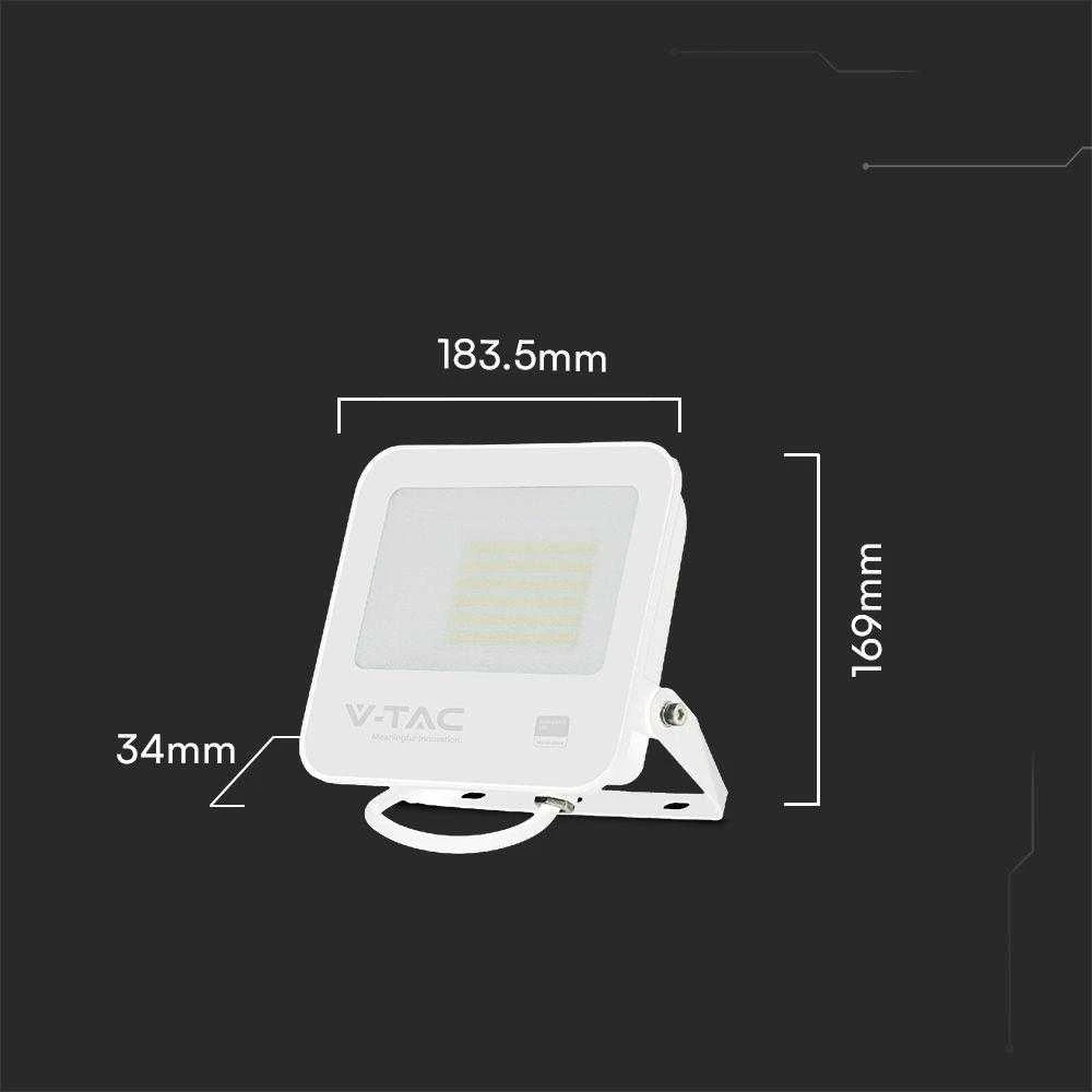 50W LED prožektorius, baltas, 6500K, SAMSUNG CHIP