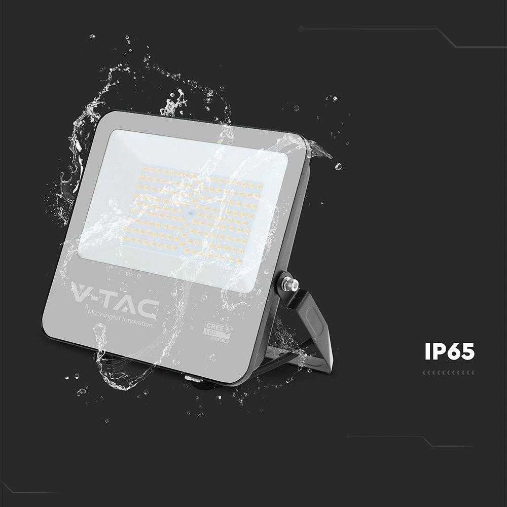 V-tac 100W LED prožektorius, juodu korpusu, 6500K, CREE LED chip