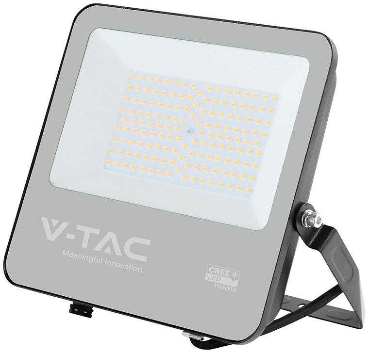 V-tac 100W LED prožektorius, juodu korpusu, 3000K, CREE LED chip