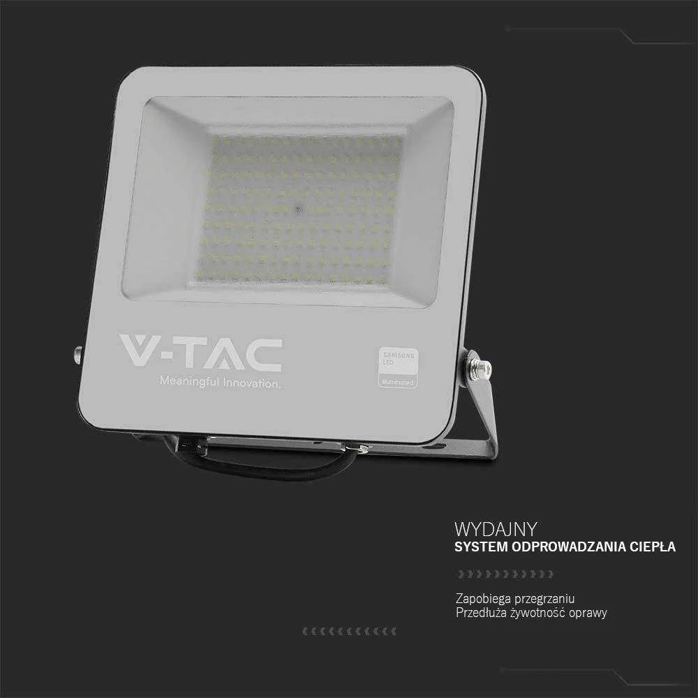 V-tac 100W LED prožektorius, juodu korpusu, 6500K, CREE LED chip