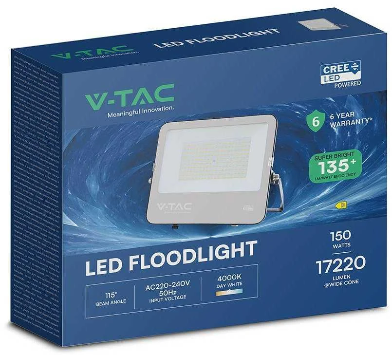 150W LED prožektorius, juodas, 4000K, CREE LED chip
