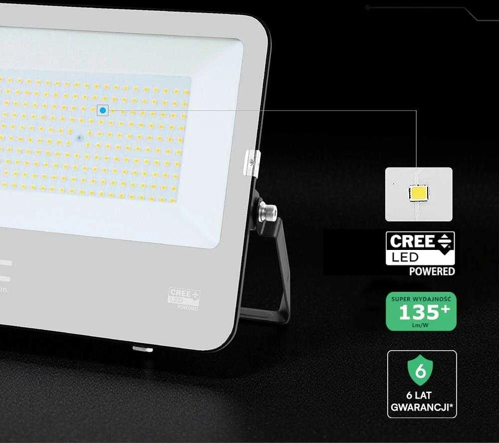 150W LED prožektorius, juodas, 4000K, CREE LED chip