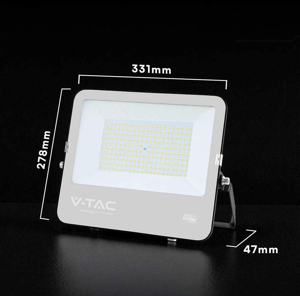 150W LED prožektorius, juodas, 4000K, CREE LED chip