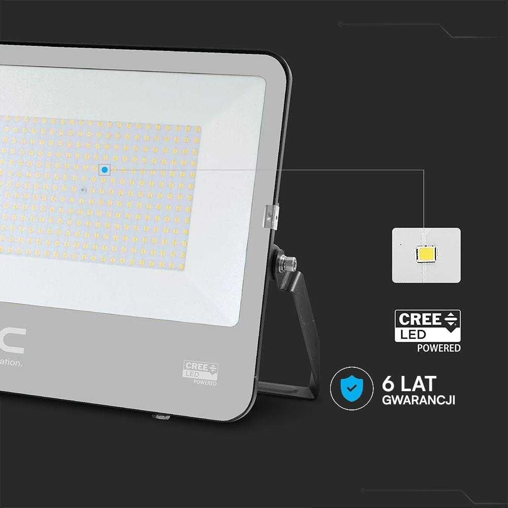 V-tac 200W LED prožektorius, juodu korpusu, 4000K, CREE LED chip