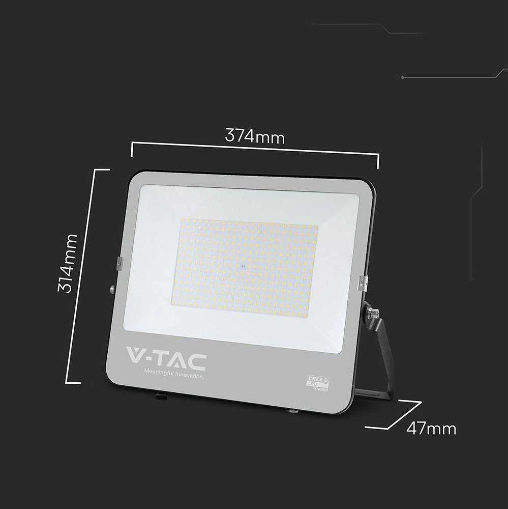 V-tac 200W LED prožektorius, juodu korpusu, 4000K, CREE LED chip