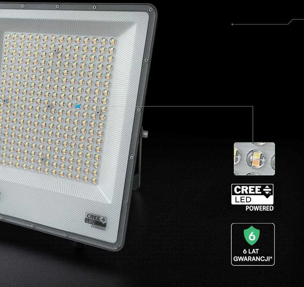 V-tac 200W LED prožektorius, juodas, 3000/4000/6500K, CREE LED chip