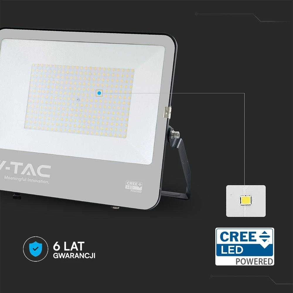 V-tac 300W LED prožektorius, juodas, 6500K, CREE LED chip