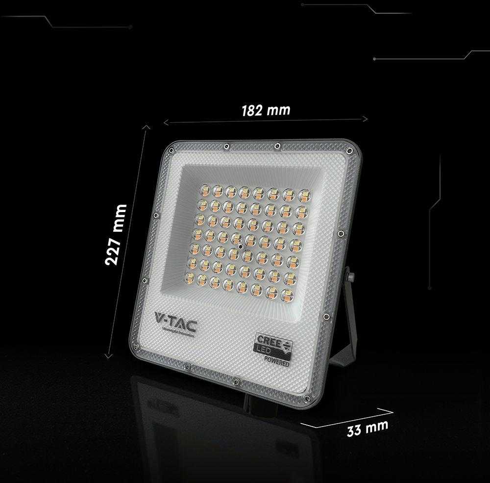 Auriq 50W LED prožektorius, juodas, 3000/4000/6500K, CREE LED chip