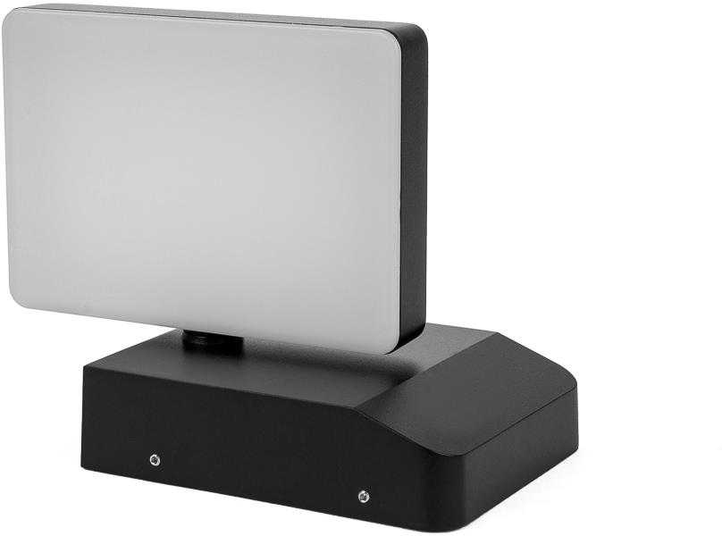 Sieninis šviestuvas V-tac 17W LED sieninis lauko šviestuvas, juodas, 4000K, IP65