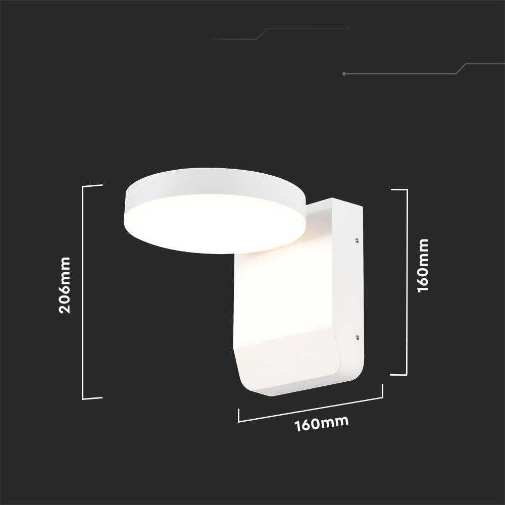 V-tac 17W LED sieninis lauko šviestuvas, baltas, 4000K, IP65