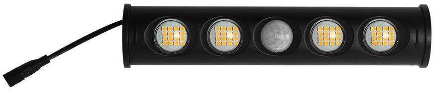 V-tac 8W LED universalus šviestuvas, su saulės baterija ir judesio davikliu, juodas, 4000K