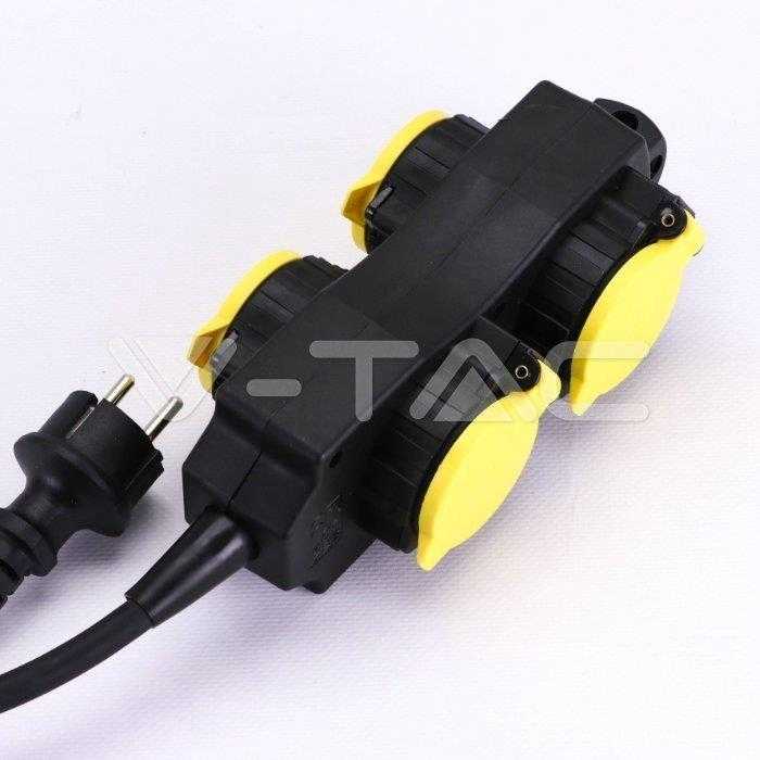 Ilgintuvas 4-vietis V-TAC, (3G1.5MMX3M), IP44