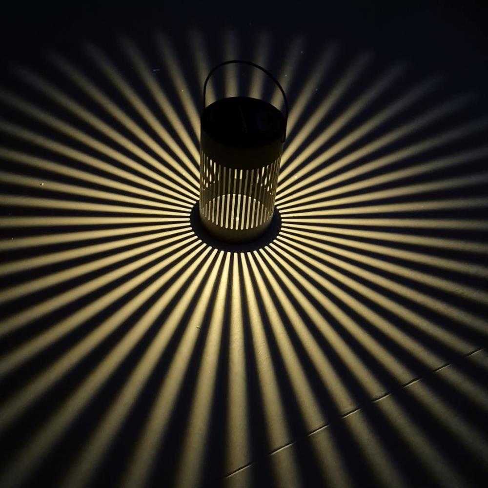 V-tac 0,5W LED įkraunamas šviestuvas su saulės baterija, juodas, 3000K, belaidis