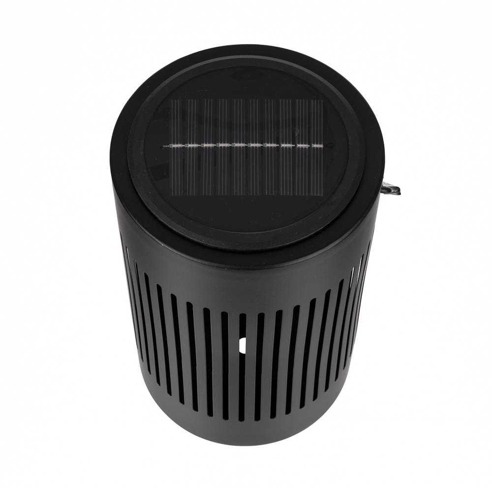 V-tac 0,5W LED įkraunamas šviestuvas su saulės baterija, juodas, 3000K, belaidis