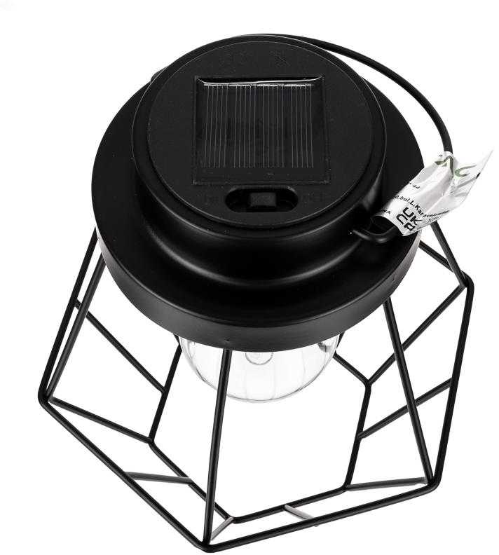 V-tac 0,5W LED įkraunamas šviestuvas su saulės baterija, juodas, 2700K, belaidis