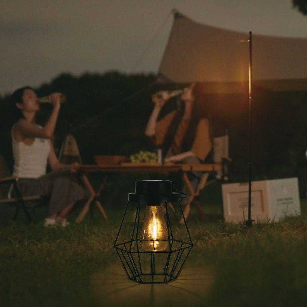 V-tac 0,5W LED įkraunamas šviestuvas su saulės baterija, juodas, 2700K, belaidis