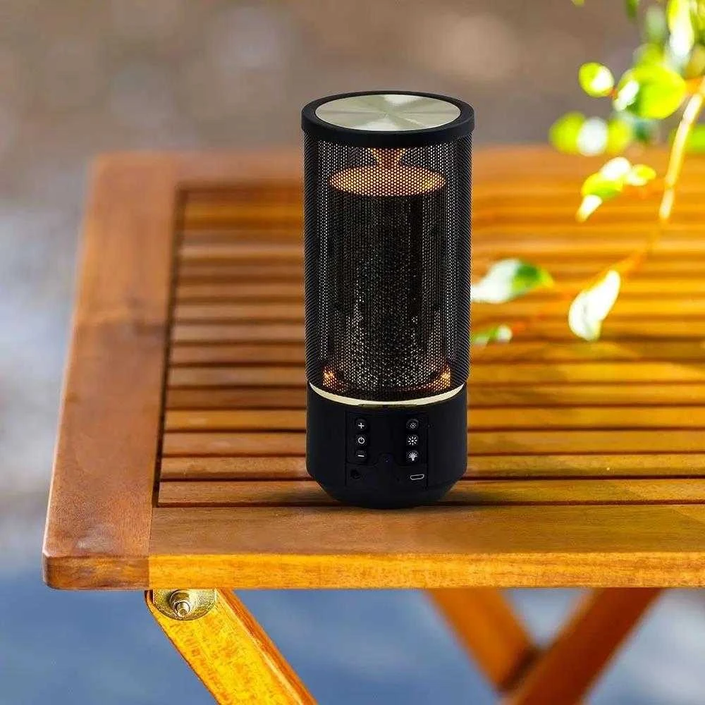 V-tac 2x3W Nešiojamas LED bluetooth garsiakalbis, 1200mah, 88.3x88.3x204mm