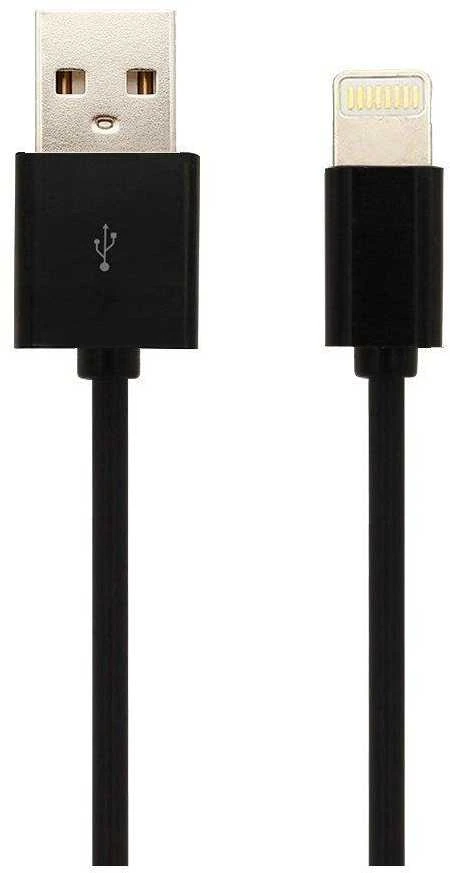 USB laidas MFI IPHONE, 1,5m, juodas.