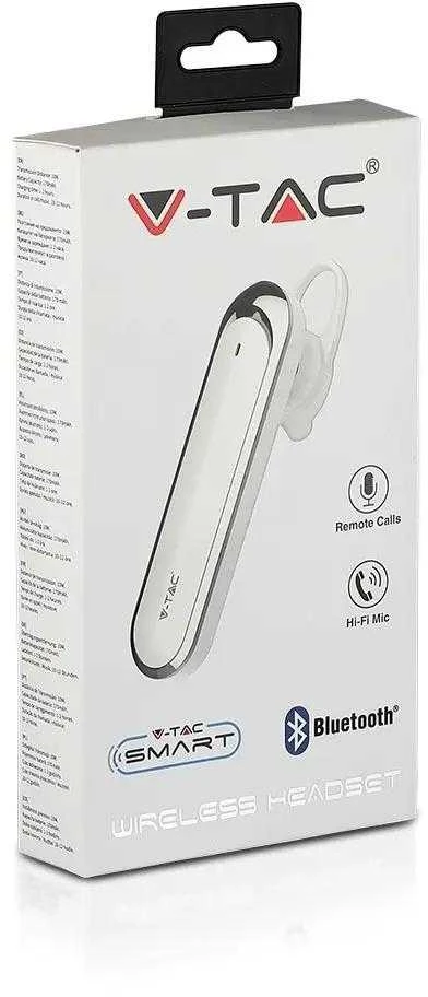 Bluetooth ausinės, 170mAh, baltos sp.