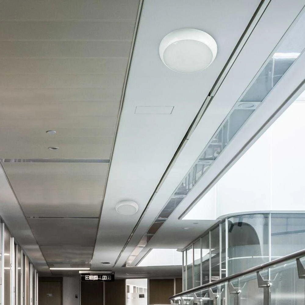 Lubinis šviestuvas 8W/16W/20W LED paviršinis šviestuvas, baltas, 3000/4000/6500K, IP54, CREE LED chip, su judesio davikliu ir avariniu moduliu