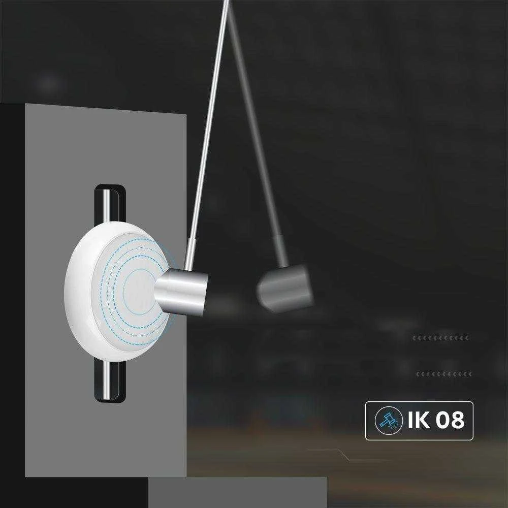 Lubinis šviestuvas 8W/16W/20W LED paviršinis šviestuvas, baltas, 3000/4000/6500K, IP54, CREE LED chip, su judesio davikliu ir avariniu moduliu