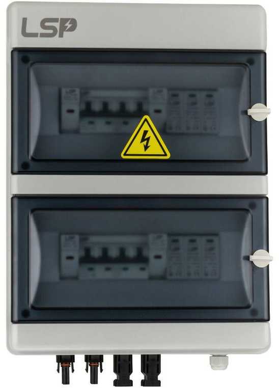 Nuolatinės srovės skirstomieji įrenginiai V-TAC SLP-PV1000-S-2/2 2MPPT 1000VDC IP65